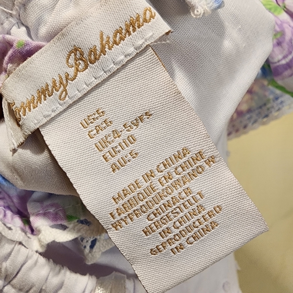 Tommy Bahama Girls 100% Cotton Floral Dress size 5 - Picture 5 of 11